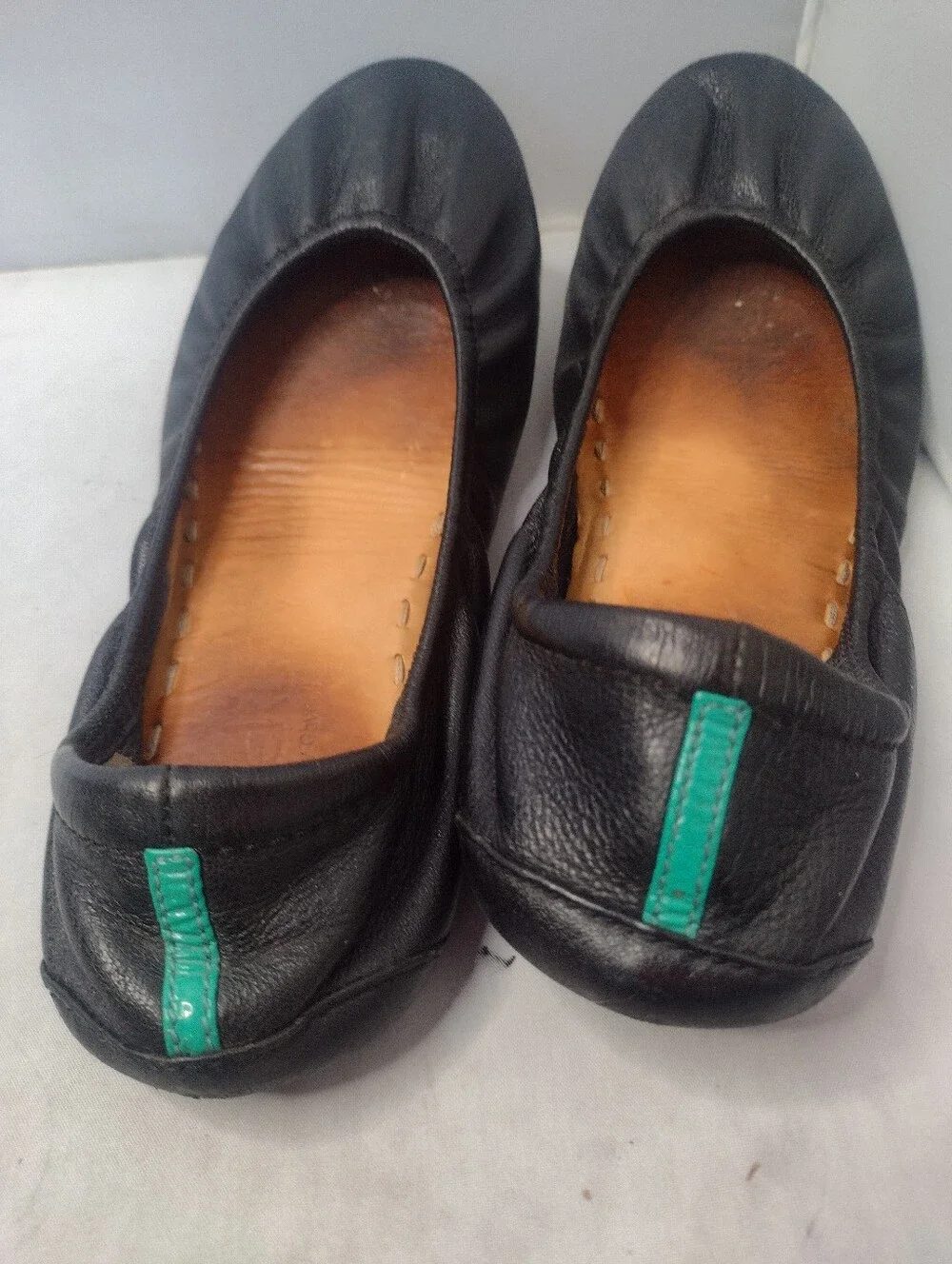 Tieks Women's Black Leather Ballet Flats Size 7 Shoes A21